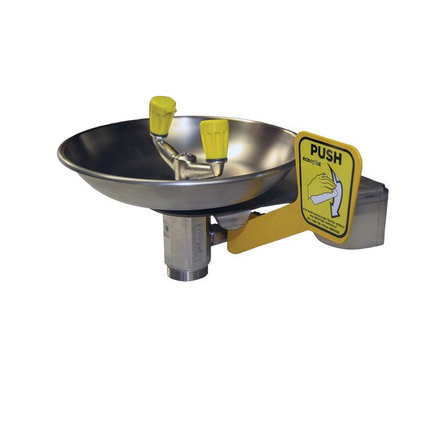 Safety Eye Wash, Wall Mounted, Hand Operated Only